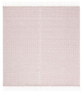 Tapis Natura 183 X 183 Cm Bohemien Ivory Ivoire / Rose