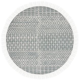 Tapis Rond Natura 183 X 183 Cm Bohemien Kenna Vert