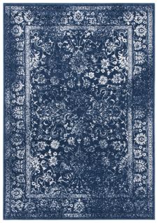 Tapis Adirondack 122 X 183 Cm Distressed Vintage Lucinda Marine / Ivoire