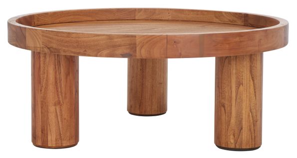 Tables Basses Meek Neutre Bois Bayur 91 X 91 X 38 Cm