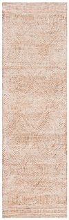 Tapis Abstract 69 X 183 Cm Bohémien Alaska Ivory / Rust