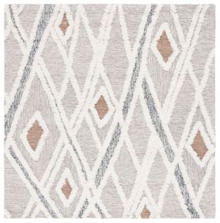 Tapis Casablanca 183 X 183 Cm Marocain Vienna Gris