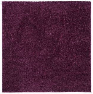 Tapis August à Poils Longs 122 X 122 Cm Shag Lola Violet