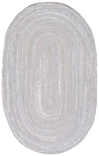 Tapis Braided 152 X 244 Cm Chalet De Campagne Jovie Gris Clair