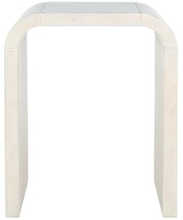 Table D'appoint Liasonya Blanc Bois Bayur 46 X 35 X 54 Cm