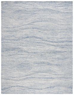Tapis Metro 69 X 122 Cm Moderne Contemporain Lennon Bleu