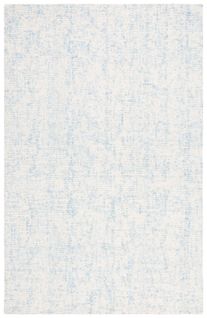 Tapis Abstrait 122 X 183 Cm Geometrique Tempest Bleu / Ivoire