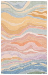 Tapis Rodeo Drive 244 X 305 Cm Géométrique Jasper Bleu / Rose Poudré