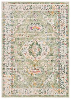 Tapis Madison 122 X 183 Cm De Transition Odalys Sage / Ivoire