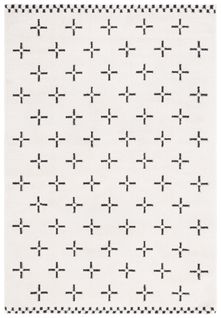 Tapis Lindsay Shag 91 X 152 Cm Bohémien Imogen Ivory / Black
