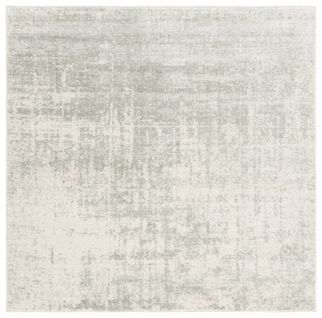 Tapis Adirondack 122 X 122 Cm Abstrait Moderne Brianna Sage / Ivoire