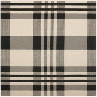 Tapis Courtyard 31 X 31 Cm Contemporain Mendez Noir / Or