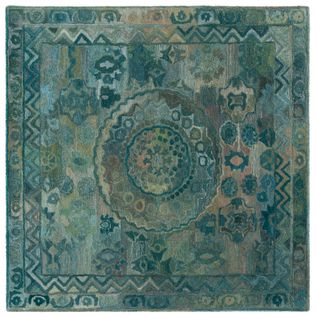 Tapis Anatolie 183 X 183 Cm Bohemien Elira Aqua