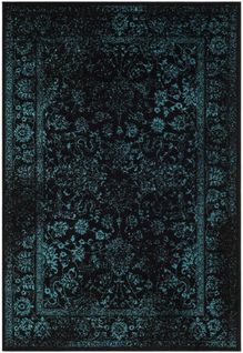 Tapis Adirondack 183 X 244 Cm Vintage Patiné Lucinda Noir / Canard