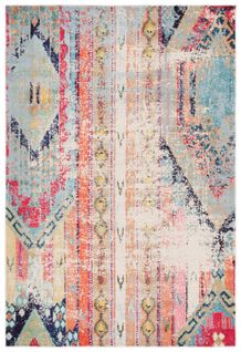 Tapis Monaco 183 X 244 Cm Bohème Chic Livia Rose / Multicolore