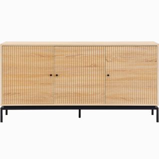Buffet 3 Portes Effet Bois 160 Cmtalia