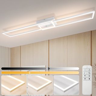 Plafonnier LED De Salon Dimmable 36W Plafonnier Moderne Avec Télécommande