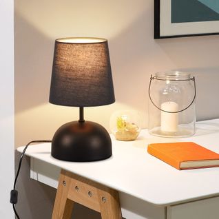 Lampe à Poser Tissu Beige Avec Câble - Lampe De Chevet Chambre Lit Moderne