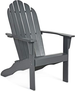 Chaise De Jardin Adirondack En En Bois D'acacia Certifié Fsc Résistant Aux Intempéries Gris