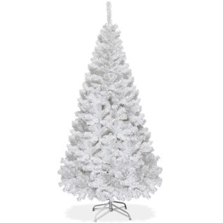 180cm Sapin De Noël Arbre De Noël Artificiel Pour Décoration De Noël Matériau Pvc Blanc