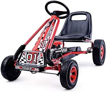 Kart à Pédales Pour Enfant Karting Enfant Vélo Et Véhicule D’enfants à L'extérieur Jouet Rouge