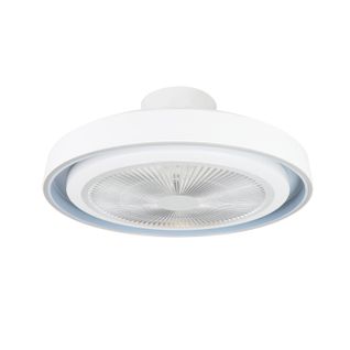 Ventilateur De Plafond Avec Éclairage LED Et Télécommande  Moderne 5 Pales Lumineuses