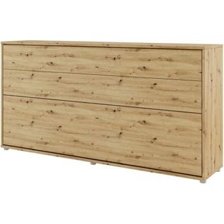 Lenart Lit Escamotable Matelas Inclus Horizontal 90x200cm Chêne Artisan Lit Rabattable"consus"