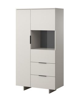 Meuble Vitrine De Rangement Cachemire 90x170x42cm Calia