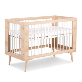 Lit Bébé 120x60cm Couleur Hetre Sophie Lit à Barreaux Amovible