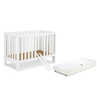 Lit Bébé 120x60cm Avec Tiroir Couleur Blanc Amelie Lit à Barreaux Amovible