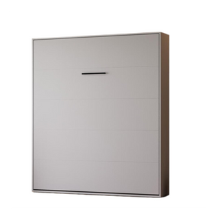 Lit Escamotable 160x200cm Vertikal M1 Lit Mural Gris Perle