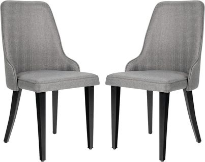 Lot De 2 Chaises De Salle à Manger Avec Pieds En Métal Et Revêtement En Tissu, Pour Salle à Manger/