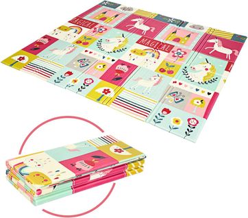 Tapis De Jeu Bébé Pliable 200x180x1,4cm, Tapis De Sol XXL En Xpe Imperméable Et Réversible