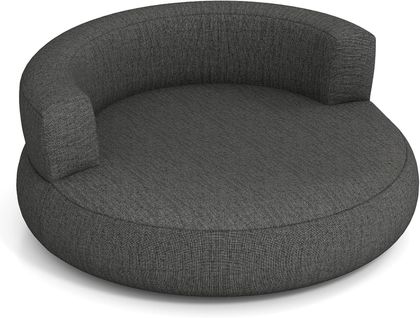 Canapé Gonflable Lounge 160x164x61.5cm, Housse Amovible, Surface Spacieuse ,pour Salon,gris