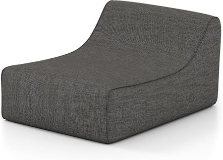 Canapé Gonflable Lounge 106x126x66cm, Avec Housse Amovible et Base Antidérapante, Gris