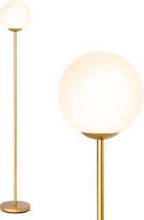 Lampadaire à Globe 165 Cm,lampe Sur Pied Moderne,interrupteur à Pied,culot D'ampoule E27,doré