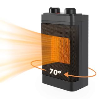 Radiateur Soufflant 1500w Oscillation à 70° Avec 3 Modes