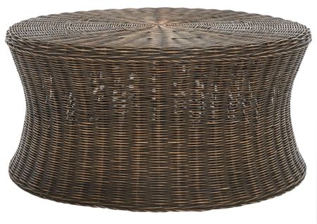 Tables Basses Daphne Neutre Rotin 83 X 83 X 41 Cm