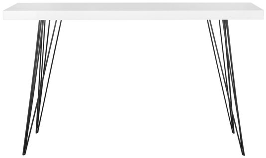 Consoles Enid Noir/blanc Bois Embouti 140 X 44 X 81 Cm