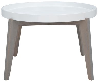 Tables D'appoint Leonor Gris/blanc Bois Embouti 71 X 71 X 45 Cm