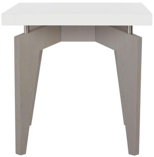 Table D'appoint Mossie Gris/blanc Bois Embouti 50 X 50 X 50 Cm
