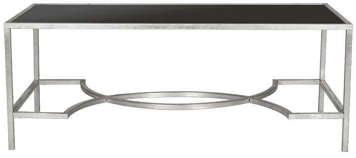 Tables Basses Gennie Noir Fer/verre 122 X 58 X 45 Cm