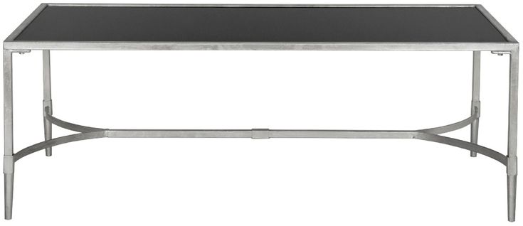 Tables Basses Ferne Noir Fer/verre 127 X 66 X 45 Cm