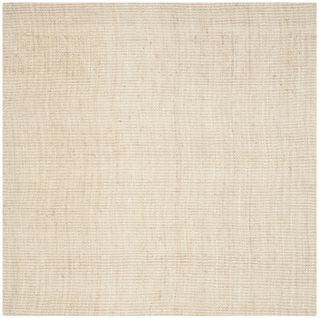 Tapis Fibre Naturelle 152 X 152 Cm Solid Tonal Dottie Ivoire