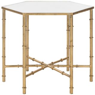 Table D'appoint Bea Or Fer/miroir 51 X 44 X 43 Cm