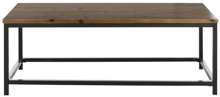 Table Basse Isobel Neutre Bois De Sapin 122 X 61 X 45 Cm