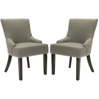Chaises De Salle à Manger Luanne Lot De 2 Gris Bois De Bouleau