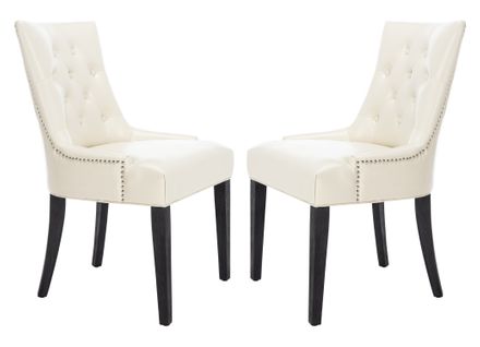 Chaises De Salle à Manger Saundra Lot De 2 Blanc Bois De Bouleau