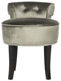 Tabourets De Coiffeuse Mariann Gris Bois De Bouleau 45 X 48 X 58 Cm