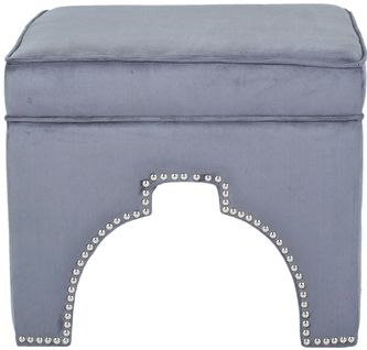 Pouf Thomasina Gris Contreplaque 54 X 54 X 45 Cm